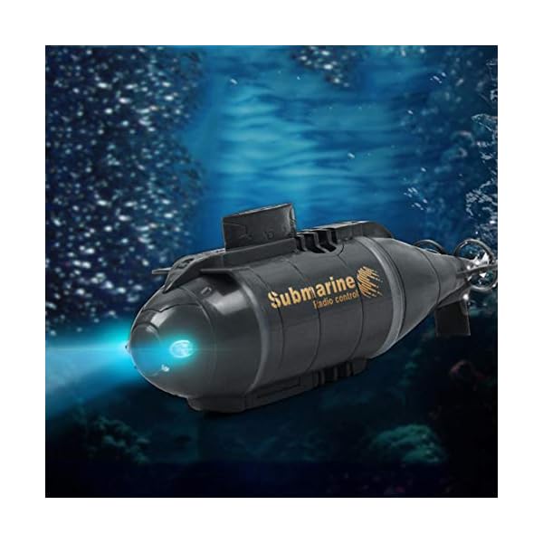 PIGMAMA 5 '' Mini RC U-Boot Glühend, Radio Fernbedienung Boot Schiff, Elektronisches U-Boot Boot Wasserspielzeug… – Bild 5