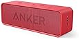 Anker Soundcore 24-Hour Playtime Bluetooth Speaker with 10W Limited Output, Stereo Sound, Rich Bass, 66 ft Bluetooth Range, Built-in Mic. Portable Wireless Speaker for iPhone, Samsung, and More - Red