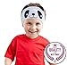 Charlxee Kids Headphones Children Girls Boys Teens Volume Limiting Foldable and Durable Headphone Headband for School, Home and Travel -White Panda