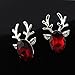 Diamond Pearl Double Ball Front Earrings Vintage Wings Earring