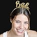 Bride Tiara Headband Gold Sparkle Wedding - Bridal Shower, Bachelorette Party Tiara Headband HdBd(Dmd Bride) GLD