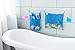 2 x Mesh Bath Toy Organizer + 6 Ultra Strong Hooks – The Perfect Bathtub Toy Holder & Bathroom or Shower Caddy – These Multi-use Net Bags Make Baby Bath Toy Storage Easy – For Kids & Toddlers