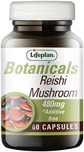 Lifeplan Botanicals Reishi Mushroom Capsules 480mg x 120. Additive Free. Traditional Chinese Medicine