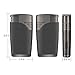 ZGAR Torch Cigar Lighter, 2 Jet Flame Butane Refillable Cigar Lighter with Punch, Gunmetal Gray