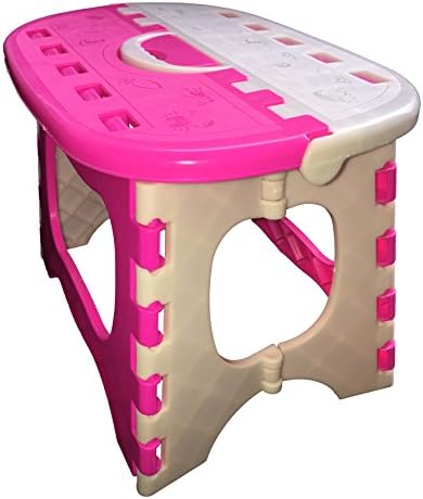 Ultraguards Super Strong Foldable Step Stool for Adults and Kids (Pink)