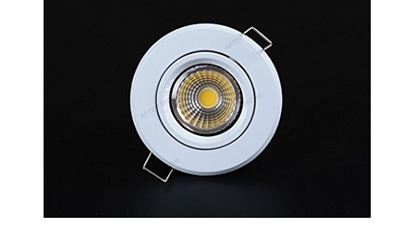 Aftertech® 10 x COB 5 W Foco LED empotrable 120 ° Blanco Frío ...