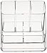 Amazon Basics Acrylic 6-Compartment Tall Durable Makeup Jewelry Accessories Storage Organizer Tray