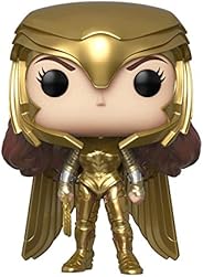 Funko Pop! Movies: Wonder Woman 1984 - Wonder Woman Gold Power (Metallic), Multicolor, (Model: 46658)