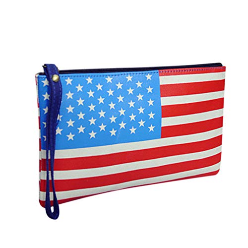 Chiccc Fashion Lady Classic Vintage Flag Clutch Bag Wild Wrist Envelope Bag Pouch For Travel/Business/College