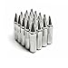 Xprite Silver Chrome Aluminum Mounted 90mm Spike Extended Nut Refit Wheel Lug Nuts/Tire Screw M12x1.5