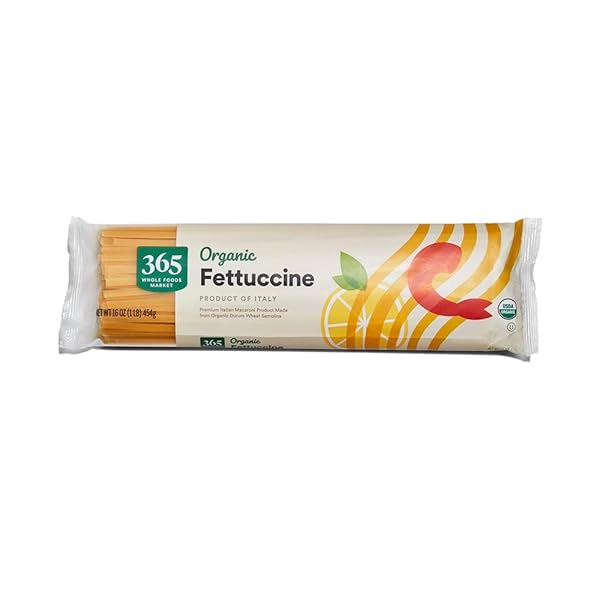 365 BY WHOLE FOODS MARKET, ORGANIC FETTUCCINE, 16 OUNCE