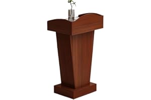 BGEDL Wooden Podium, Steady Floor Standing Speaking Lectern Stand, Portable Podium Stand Reception Desk, Wood Lecture Podium Pulpit for Churches Classrooms Speeches