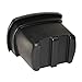 FCMP Outdoor - Outdoor Salt, Sand, and Storage Bin – Industrial Deck Box, Multi-purpose for Entranceways, Porch, Patio (SB140-BLK) Black (5 cu ft)