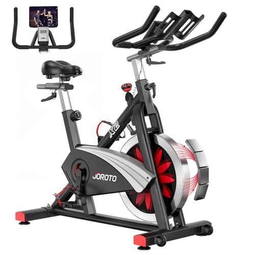 JOROTO X2|X2PRO Heimtrainer Fahrrad, Leises Ergometer Hometrainer Fahrrad mit Einstellbarem Magnetischem Widerstand, LCD-Monitor & 12,6" Tablet-Halter