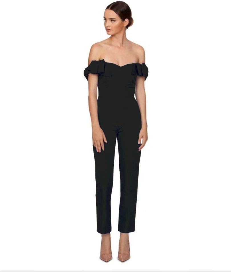 VeraQueen Women's Jumpsuits Evening Dress With Detachable Skirt Prom Gowns Pants
