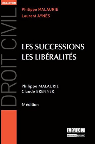 Les  successions, les libéralités