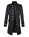 DarcChic Mens Velvet Goth Steampunk Victorian Frock Coat (M, Brocade)