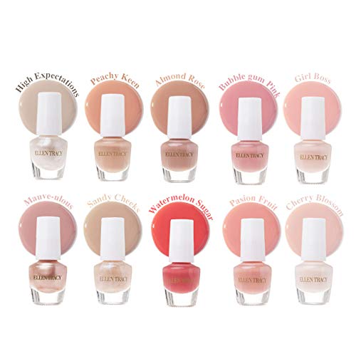 Ellen Tracy Nail Polish Set Fingernail Polish for Women and Girls, 10