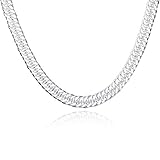 NYKKOLA Jewellery Fashion 925 Silver Unique Men Women Snake Chain Necklace