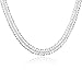 NYKKOLA Jewellery Fashion 925 Silver Unique Men Women Snake Chain Necklace