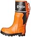 Viking Class 2 Ultra Flexible Chainsaw Boots - Protective Grade 1 Steel Toe Safety Shoes For Men with Slip-Resistant Soles, Black/Orange - 11 M US
