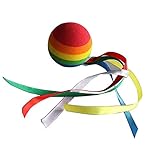 Potelin Premium Quality Colorful Long Ribbon Rainbow Ball Car-Styling Vehicle Antenna Topper Decoration Non-toxic