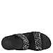 FitFlop Womens Glitterball Slide Sandals (Black,7B)