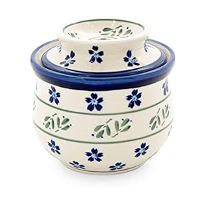 Bunzlauer Old-Fashioned Butter Dish, Designer 163a