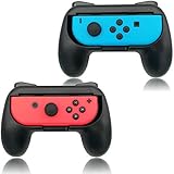 Grips for Nintendo Switch Joy-Con,FYOUNG Controllers for Nintendo Switch Joy Con - Black (2 Packs)