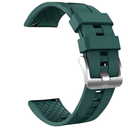 TeaBoy Compatible with Huawei Watch GT2 46mm Band Easy Fit 22mm Soft Waterproof Silicone Watch Repalcement Strap Band Accessories Compatible with Huawei Watch GT2 46mm