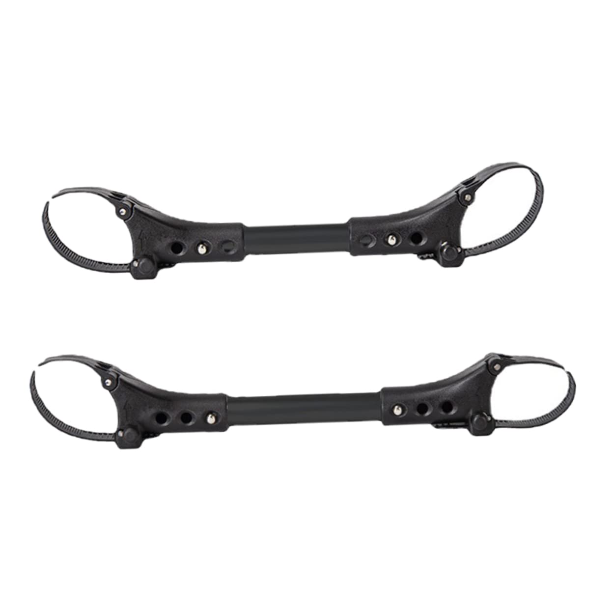 RORPOIR Universal Twin Baby Stroller Connector Adjustable Pushchair Connectors for Double Prams Lightweight Durable Outdoor Stroller Adapters Easy Installation Black