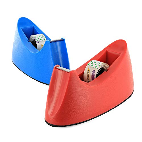 Emraw 1" Core Heavy Duty Desktop Tape Dispenser with Tape Refill for