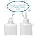 Homenadic 7-Pack Plastic Squirt Squeeze Bottle (16 Ounce) - For Condiments, Ketchup, Sauces, Cookie Decorating, Arts & Crafts - Includes 4 Twist Caps, 1 Funnel & 8 Labels - BPA Free & Leak Proof