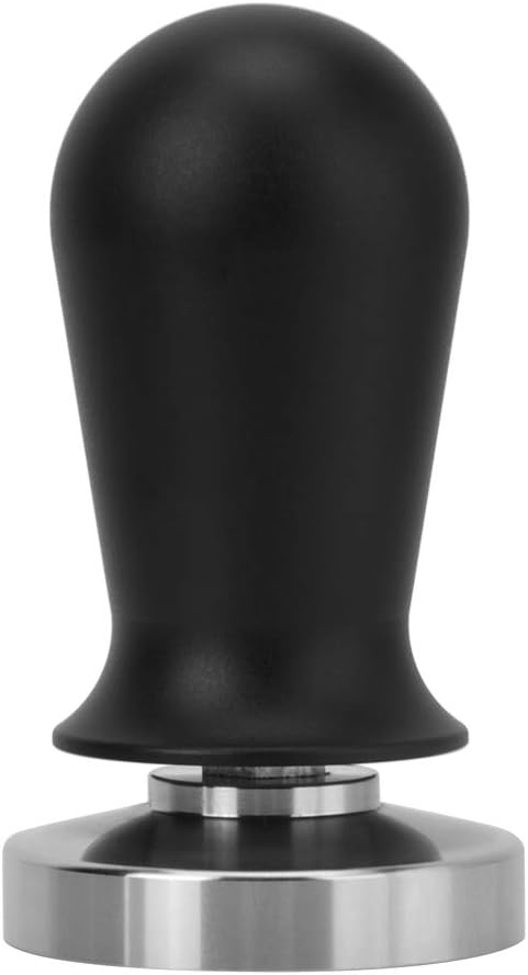 Coffee Tamper, Black Color Stainless Steel Flat Base Coffee Tamper Pressing Tool (54mm)