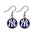 MLB New York Yankees Glitter Dangler Earrings