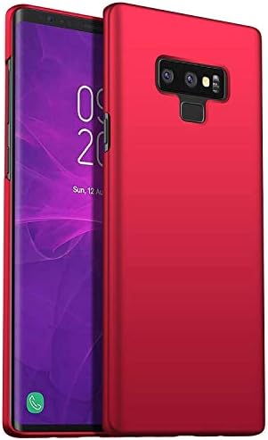 DHCHO Excellent Grip Galaxy Note 9 Case,Slim Fit Hard Shell Ultra Thin Mobile Phone Cover Compatible Samsung Galaxy Note 9_Matte Red
