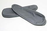 Fits 2005-2010 Honda Odyssey Real Gray Leather Seat Armrest Covers (Leather Part Only)