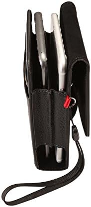 ebuymore Workout Vertical Card Slot Belt Loop Holster Pouch Double Decker Fit for Samsung Galaxy Note10 / Note10+ Plus / A10 / A20 / A50 / Motorola Moto G7 Power/LG Stylo 5 / G8s ThinQ/LG K40