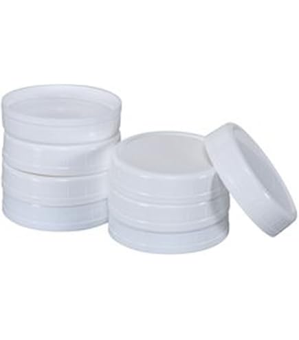8-Pack Wide Mouth Canning Jar Lids - Reusable Plastic Storage Lids Mainstay