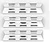 3 Pack Replacement Stainless Steel Heat Plate for BBQTEK GSF2616AC, GSF3016E, SSS3416TB, SSS3416TC, Bond GSF2616AC Gas Grill Models