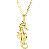 Jude Jewelers Stainless Steel Sea Horse Style Summer Holiday Beach Pendant Necklace