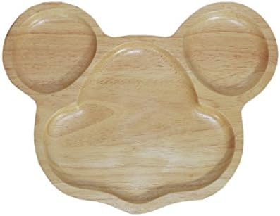 Dish Salad wood plate made from Hevea brasiliensis wood and spoon &amp; fork miki Shape. 10 inch