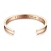 Studiocc I Love You Mom Cuff Bracelets, Hair Tie Bracelet for Mom from Daughter & Son, Mothers Birthday Gifts, Jewelry for Women Girls Grandma Grandmother Anniversary Christmas Day Gifts (Rose Gold)