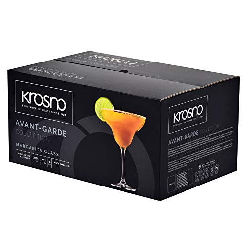 Krosno Margarita-Gläser Cocktailgläser | Set von 6 | 270 ML | Avant-Garde Kollektion | Perfekt für Zuhause, Restaurants… – Bild 5