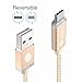 Type C, iOrange-E 6Ft USB C Cable Reversible Cable with LED Indicato, Gold