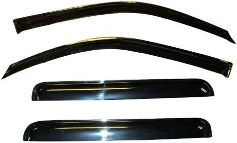 Vent Window Shade Visor Rain Guards 02 03 04 05 06 07 08 Dodge Ram 1500 Quad Cab, 2003-2009 Dodge Ram 2500 3500 Quad Cab