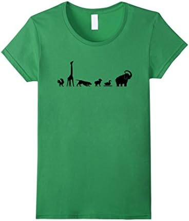 Womens Animals Graphic T-Shirt Animal Lover Zoo Tee - Adult &amp; Youth XL Grass