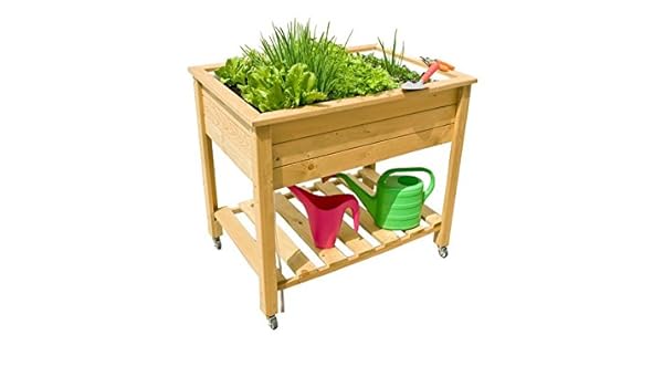 Jardín Verde - Huerto urbano Mesa de cultivo de madera (abeto ...