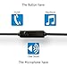 AUX Cable with Mic, Mabee® (3ft) 3.5mm Male Universal Gold Plated and Angled Design Auxiliary Audio Stereo with Microphone for Vehicle, Tablet, Computer, Phone,, Mp3 and Other Audio Devices