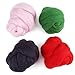 Needle Felting Starter Kit 1 Roll Colorful Felting Wool Roving Hand Spinning Sewing Trimming Merino Wool Fibre(Red)
